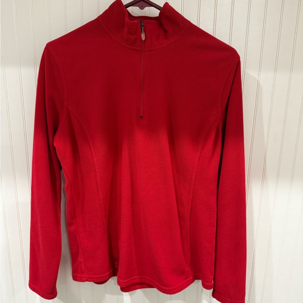 Champion Women's Vibrant Red Half-Zip Sweater